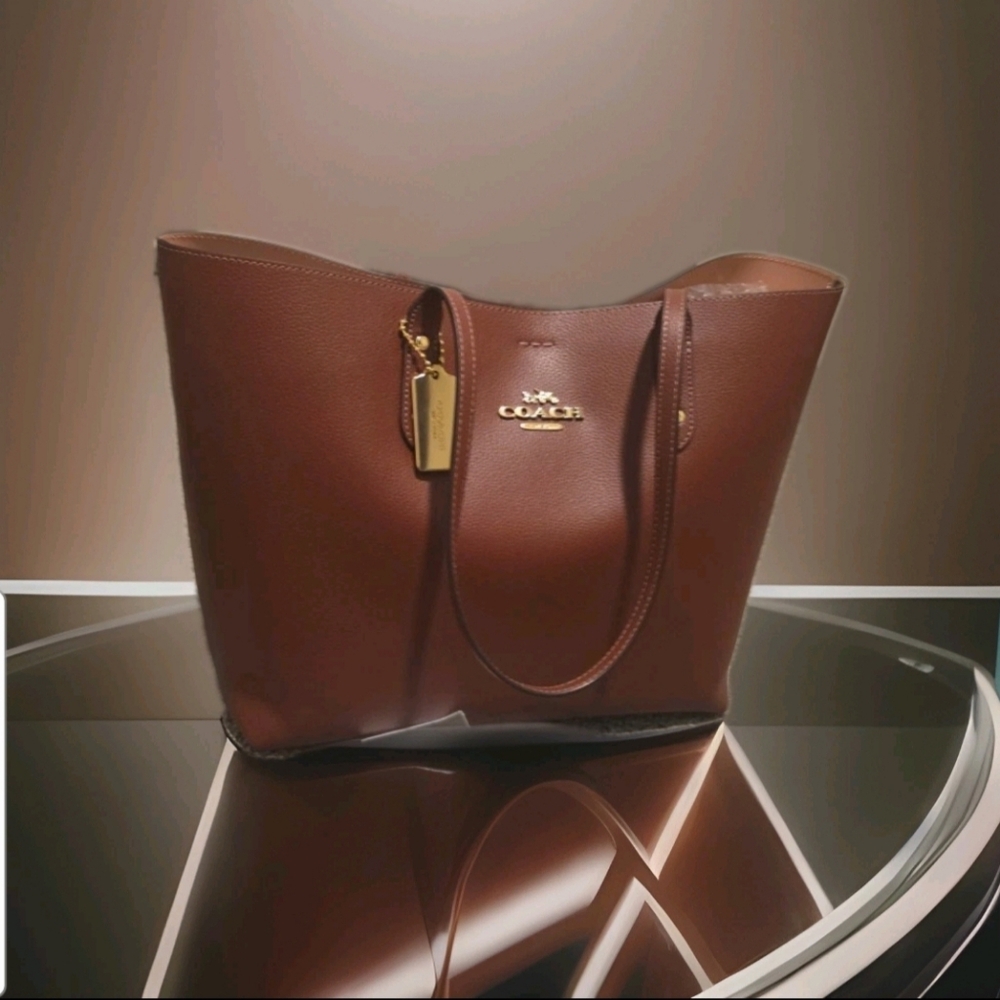 Coach LTH Tote  Wine. Inside Tag #N2 M2280-72673 PRICE IS FIRM - Picture 2 of 15